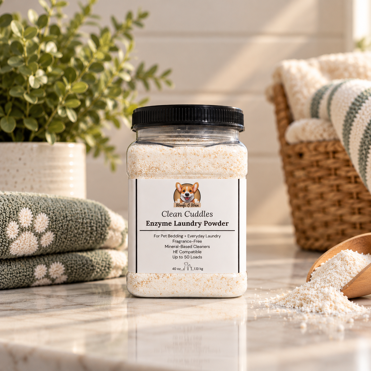 Clean Cuddles Enzyme Pet Laundry Powder