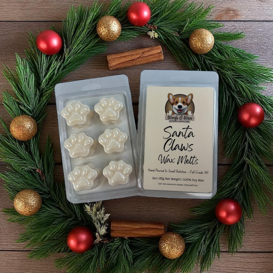 Pet-Safe Santa Claws Wax Melt Clamshell Front & Back View