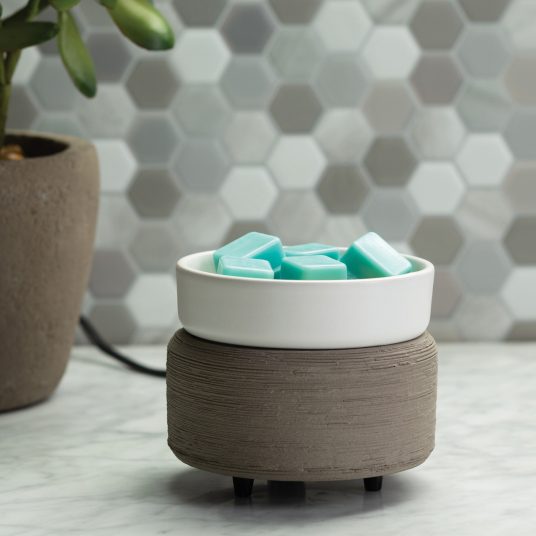 Grey Textured 2-in-1 Classic Wax Warmer