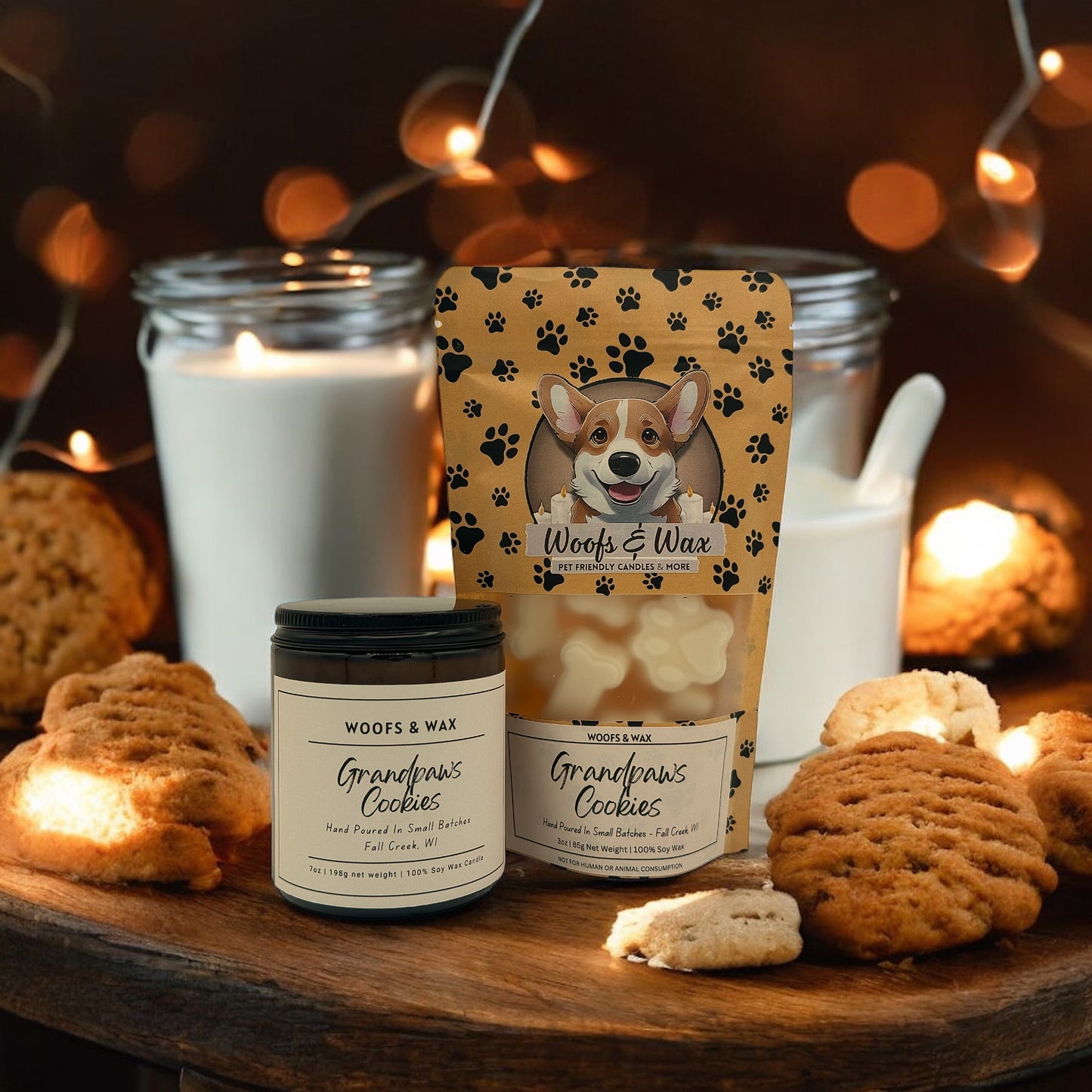 Grandpaws Cookies Candle - 7oz 100% Soy