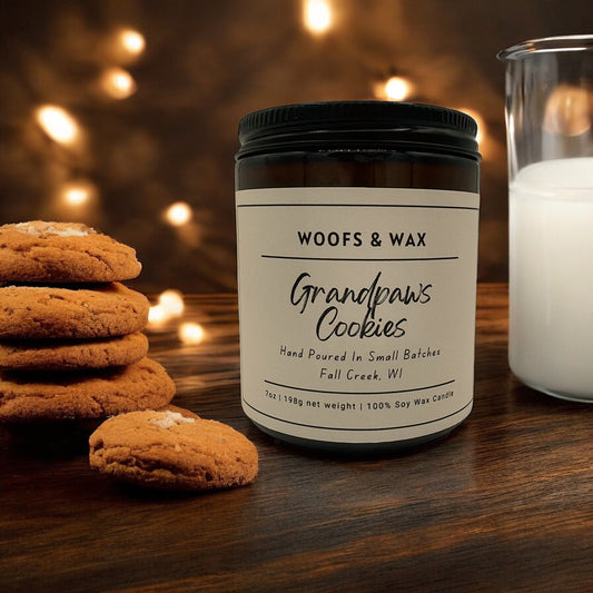 Grandpaws Cookies Candle - 7oz 100% Soy