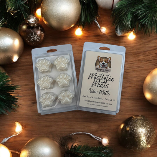 Pet-Safe Mistletoe Mutts Wax Melt Clamshell Front & Back View