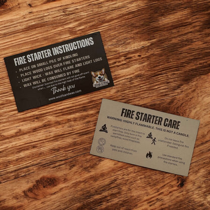 Fire Starter Care Card