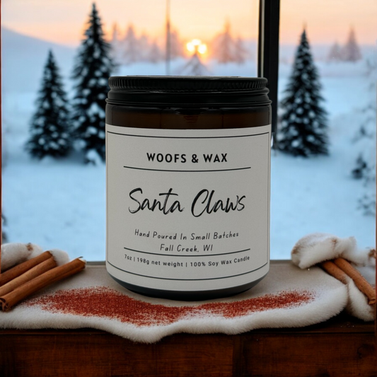 Santa Claws Candle - 7oz 100% Soy