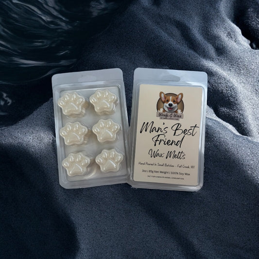 Pet-Safe Man's Best Friend Wax Melt Clamshell Front & Back View