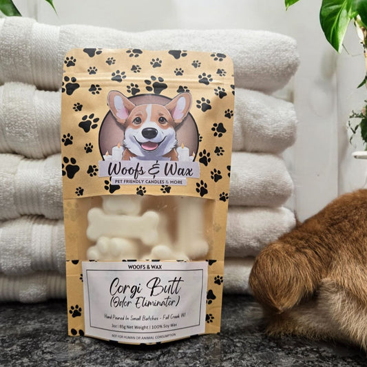 Corgi Butt: Odor Eliminator Wax Melts - 3oz 100% Soy