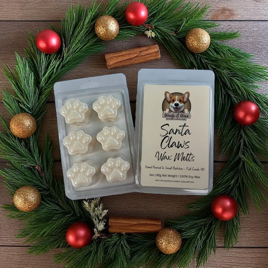 Pet-Safe Santa Claws Wax Melt Clamshell Front & Back View