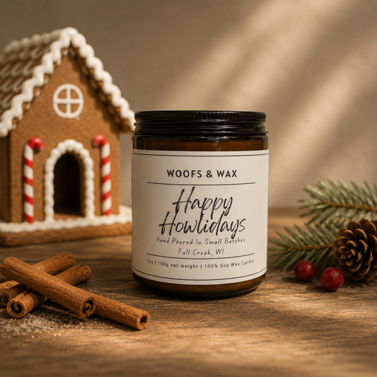 Happy Howlidays Candle - 100% Soy