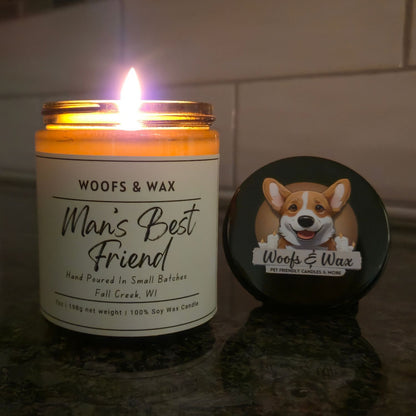 Man's Best Friend Candle - 100% Soy - Pet Safe