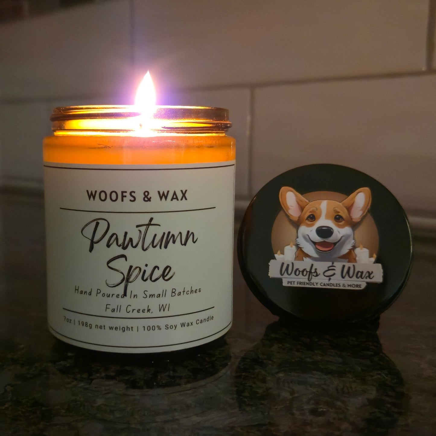Pawtumn Spice Candle - 100% Soy - Pet Safe