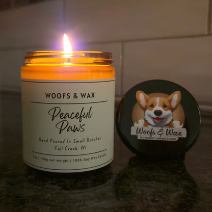Peaceful Paws Candle - 100% Soy - Pet Safe