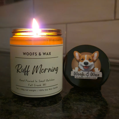 Ruff Morning Candle - 100% Soy - Pet Safe