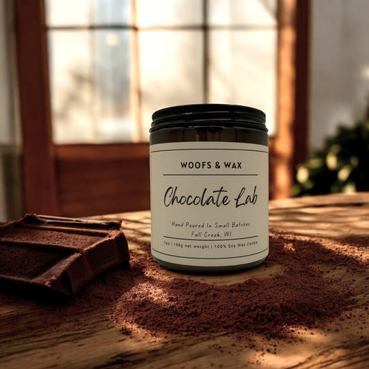 Chocolate Lab Candle - 7oz 100% Soy