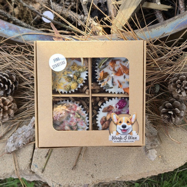 Floral fire starters